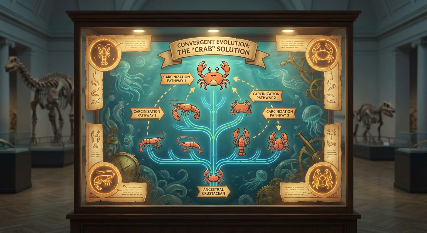 Why Nature Keeps Inventing Crabs